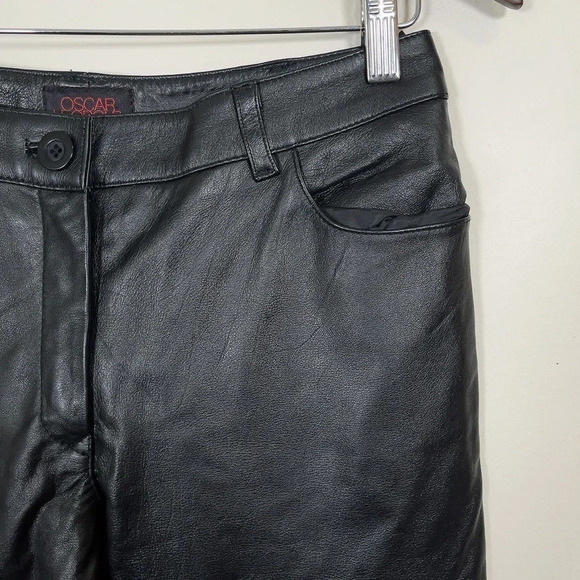 OSCAR  LEOPOLD | WIDE LEG LEATHER PANT - Picture 4 of 10